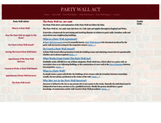 partywallact.org.uk screenshot