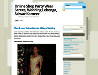 partywearsaree.wordpress.com screenshot