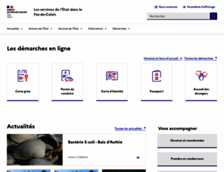 pas-de-calais.pref.gouv.fr screenshot