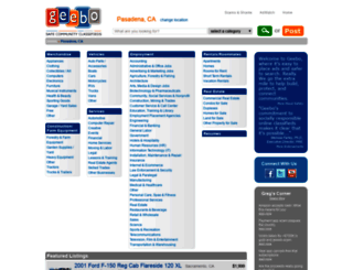pasadena-ca.geebo.com screenshot