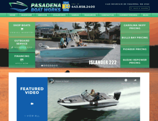 pasadenaboatworks.com screenshot
