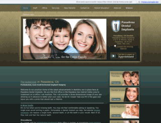 pasadenadentalimplants.com screenshot