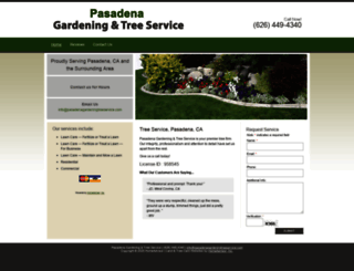 pasadenagardeningtreeservice.com screenshot