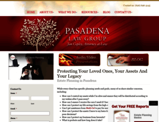 pasadenalawgroup.com screenshot