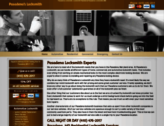 pasadenaslocksmith.com screenshot