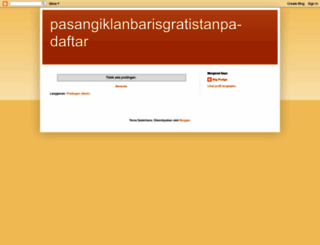 pasangiklanbarisgratistanpa-daftar.blogspot.com screenshot