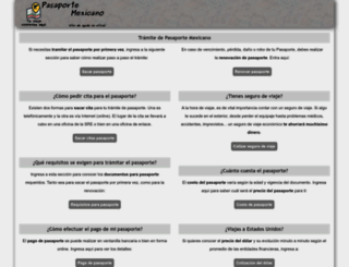 pasaporte-mexicano.com.mx screenshot