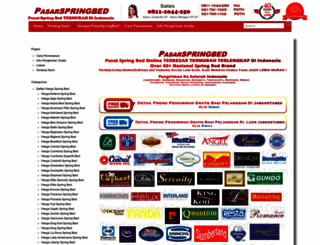 pasarspringbed.com screenshot