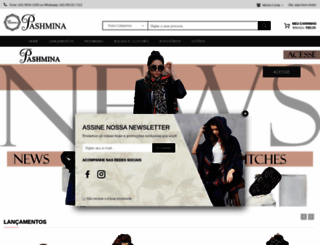 pashminas.com.br screenshot