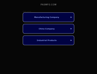 pasmfg.com screenshot