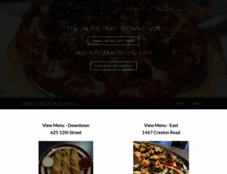 pasopizzakitchen.com screenshot