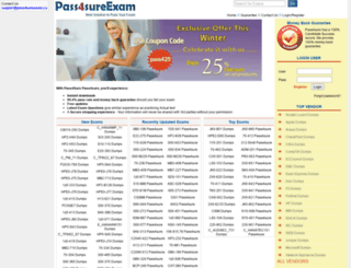 pass4sureexam.co screenshot