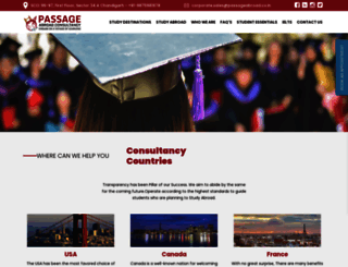 passageabroad.co.in screenshot