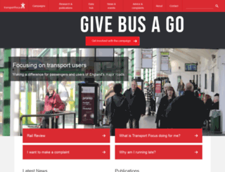 passengerfocus.org.uk screenshot