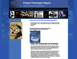 passengerpigeon.org screenshot