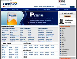 passfine.com screenshot