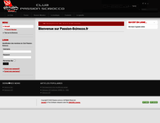 passion-scirocco.fr screenshot