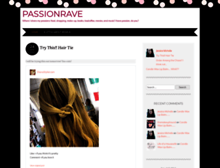 passionrave.wordpress.com screenshot