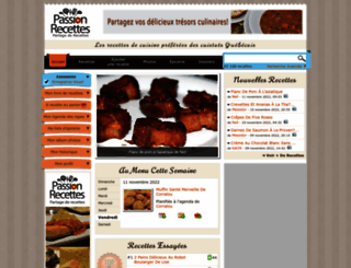 passionrecettes.com screenshot