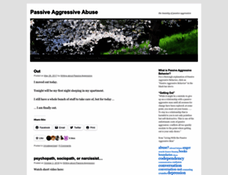 passiveaggressiveabuse.wordpress.com screenshot