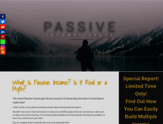 passiveincomeleague.com screenshot