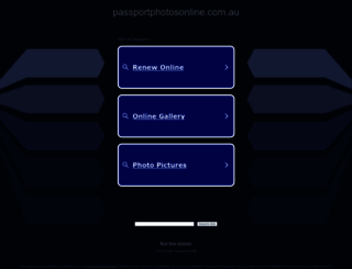 passportphotosonline.com.au screenshot