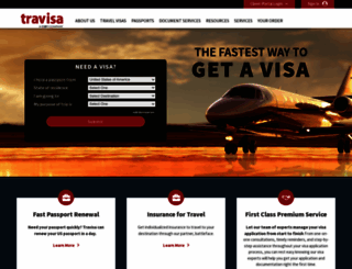passports.travisa.com screenshot