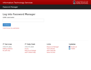 passweb.uark.edu screenshot