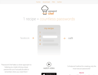 passwordchef.co screenshot