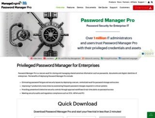 passwordmanagerpro.com screenshot