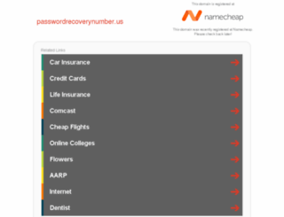 passwordrecoverynumber.us screenshot