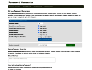 passwords-generator.org screenshot