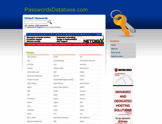 passwordsdatabase.com screenshot