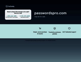 passwordspro.com screenshot
