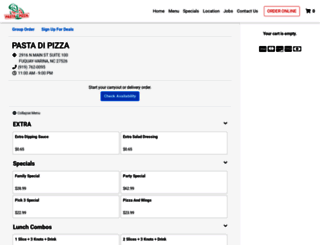 pastadipizza.menufy.com screenshot