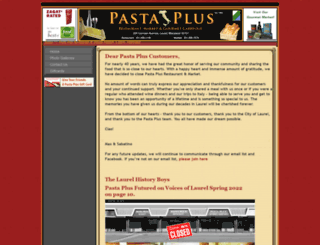 pastaplusrestaurant.com screenshot