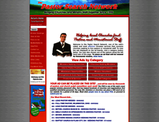 pastorsearch.net screenshot