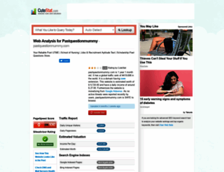 pastquestionmummy.com.cutestat.com screenshot