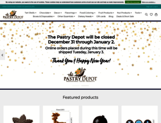 pastrydepot.com screenshot
