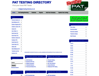 pat-testing-directory.co.uk screenshot