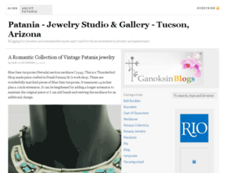 patania-jewelry.ganoksin.com screenshot