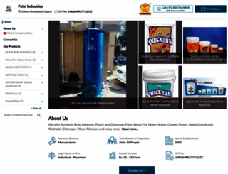 patel-adhesive.com screenshot