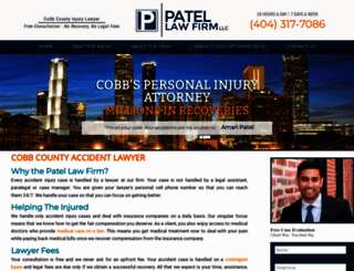 patel-law-firm.com screenshot