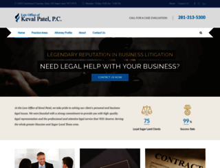 patel-law.com screenshot