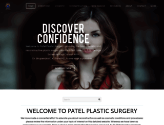 patelplasticsurgery.com screenshot