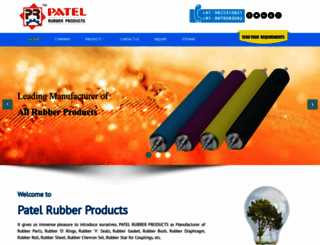patelrubber.com screenshot
