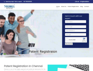patentregistrationchennai.in screenshot