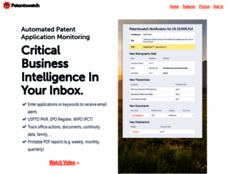 patentswatch.com screenshot