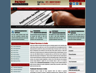 patenttrademarkregistration.com screenshot