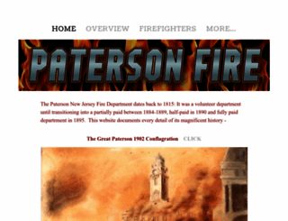 patersonfirehistory.com screenshot